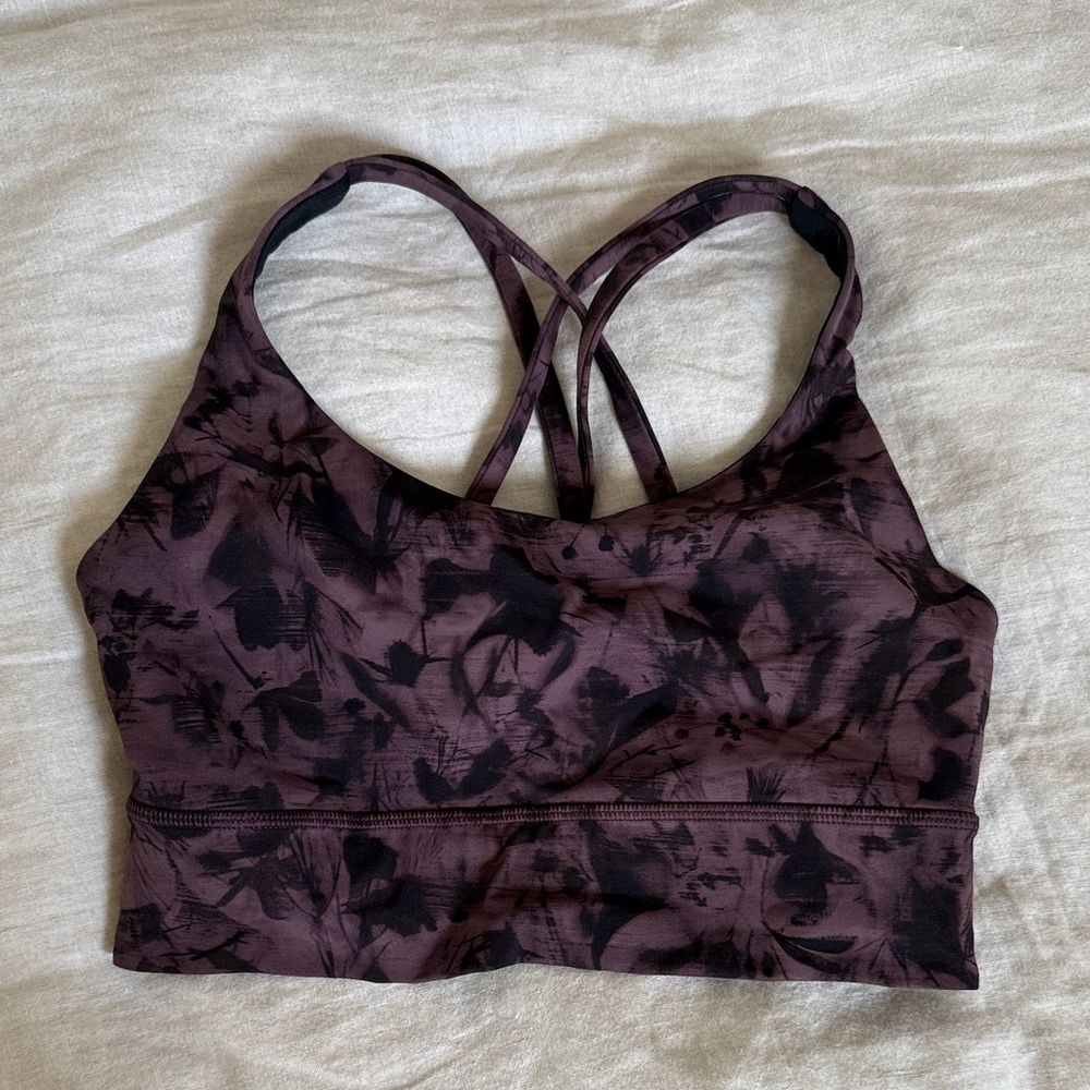 Lululemon Purple tie die Sports Bra